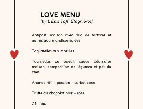 Etagnières: Menu de la St-Valentin