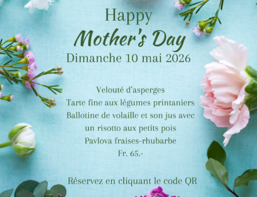 Etagnières: Menu de la Fête des Mères